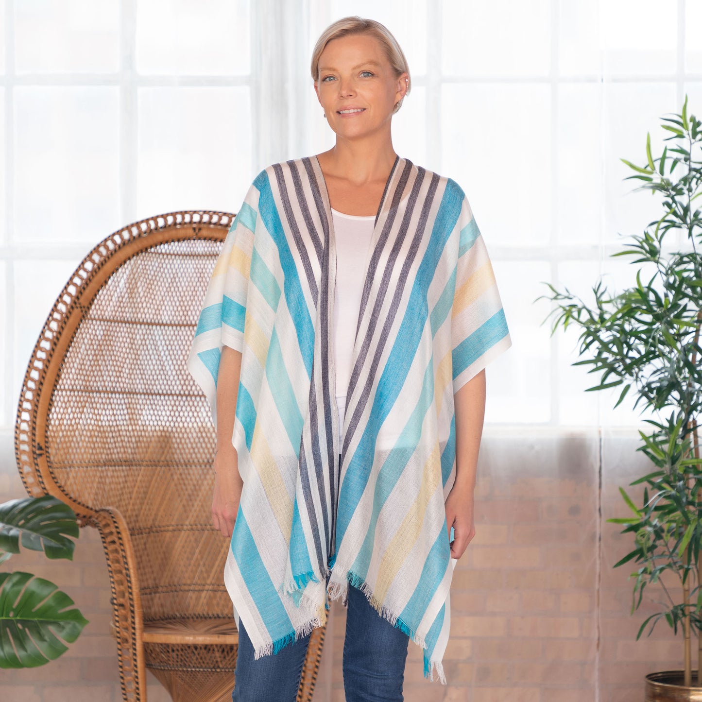 Handwoven Kimono Cover-Up | Fair Trade