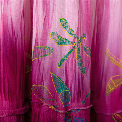 Dragonfly Daze Sleeveless Long Dress | Fair Trade