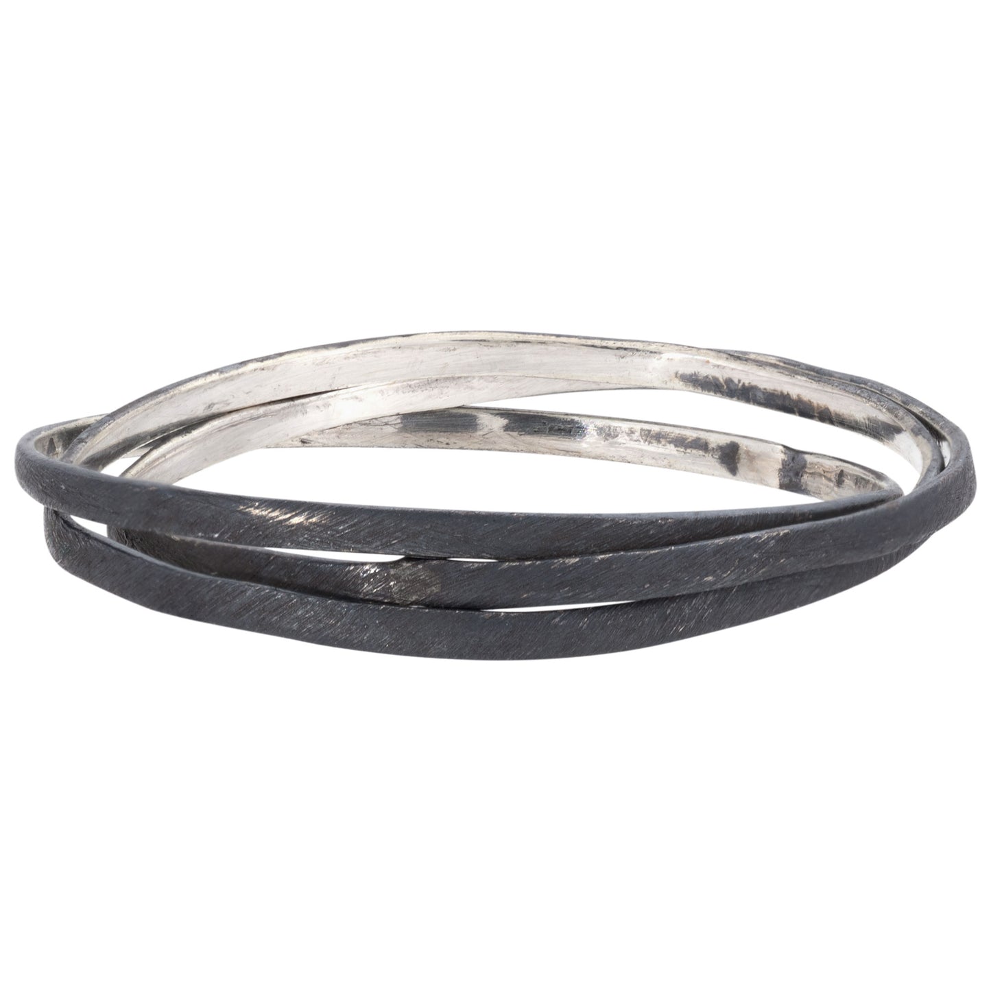 Oxidized Sterling Silver Multi Wire Ring