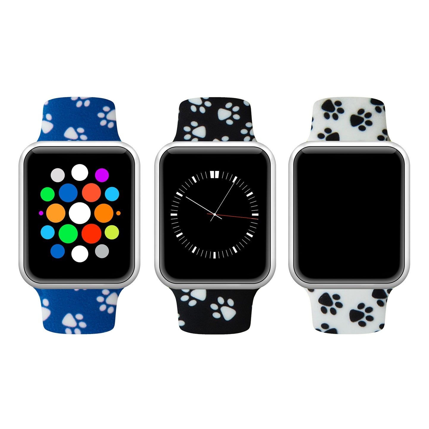 Patterned Silicone Apple Watch Band 38mm/40mm/41mm 42mm/44mm