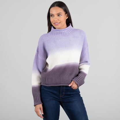 High Neck Dip-Dyed Knit Sweater