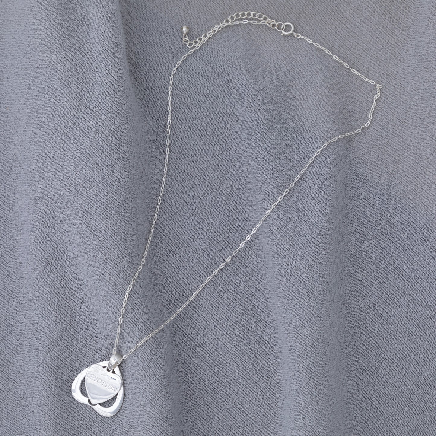 Sterling Tibetan Devoted Heart Necklace