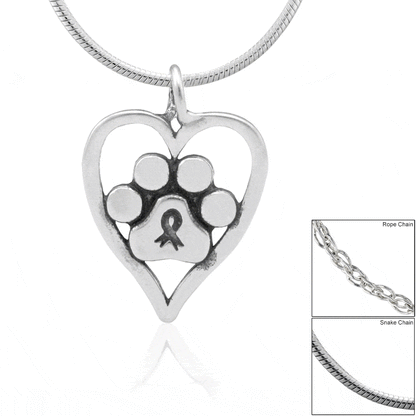 Recycled Sterling Forever in My Heart Necklace