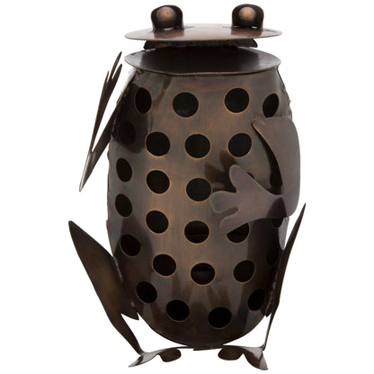 Recycled Metal Frog Luminary