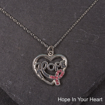 Hope In Your Heart Pewter Necklace!