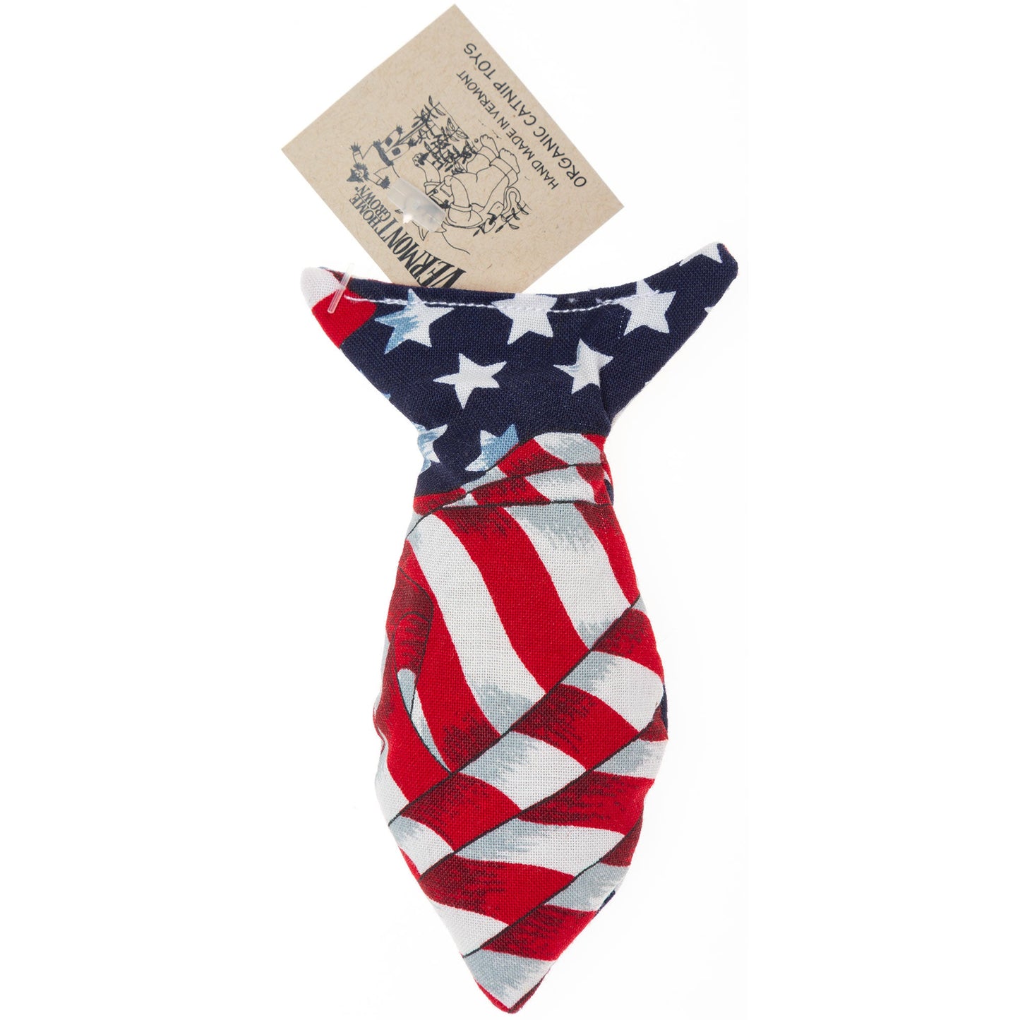 American Flag Catnip Fish Toy