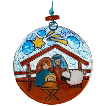 Bible Story Recycled Glass Ornament