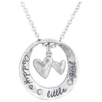 Daddy's Little Girl Pewter Necklace