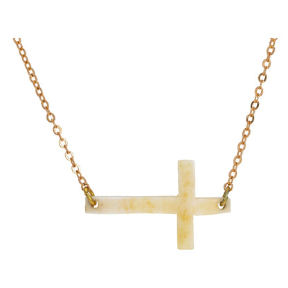 Faith Bone Cross Necklace