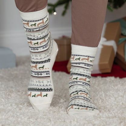 Baby Alpaca Fun Print Socks