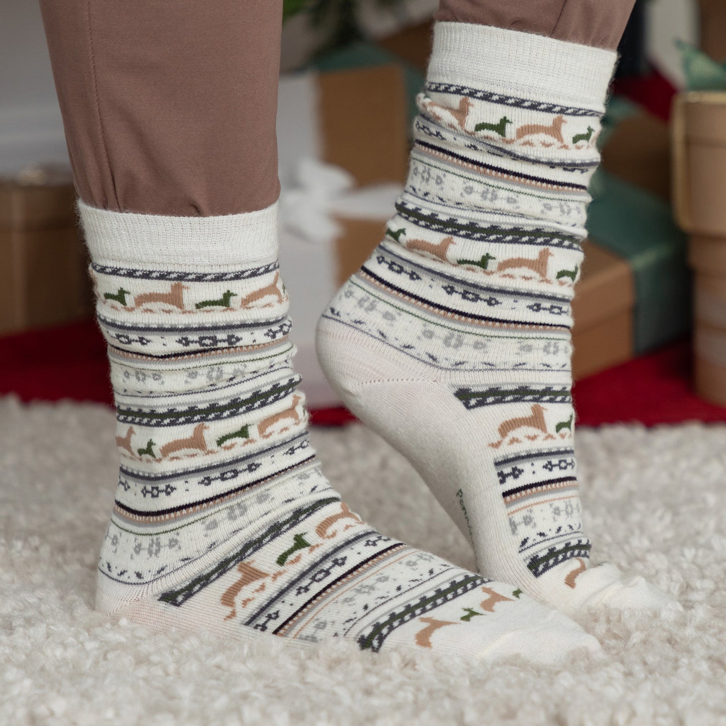Baby Alpaca Fun Print Socks