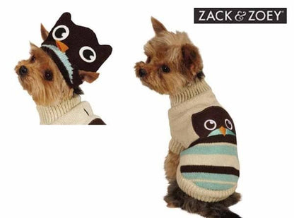 PiggyBack Pals Owl Dog Sweater
