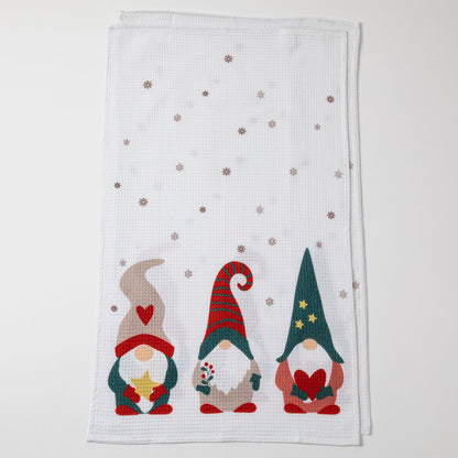 Winter Gnomes Kitchen Towels - Set of 2