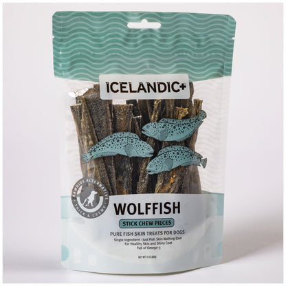 Icelandic+&trade; Wolffish Skin Stick Chews