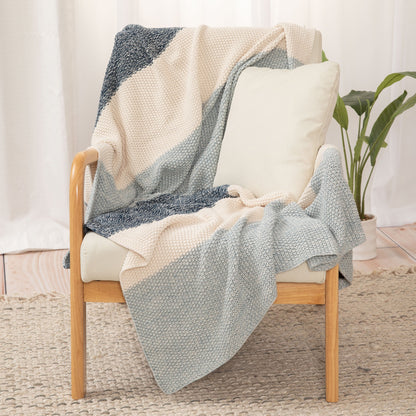 Tropical Dreams Knitted Cotton Throw Blanket