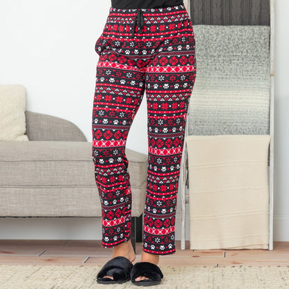Soft Touch Traditional Nordic Paws Pajama Separates