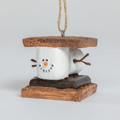 S'mores Snowman Ornament
