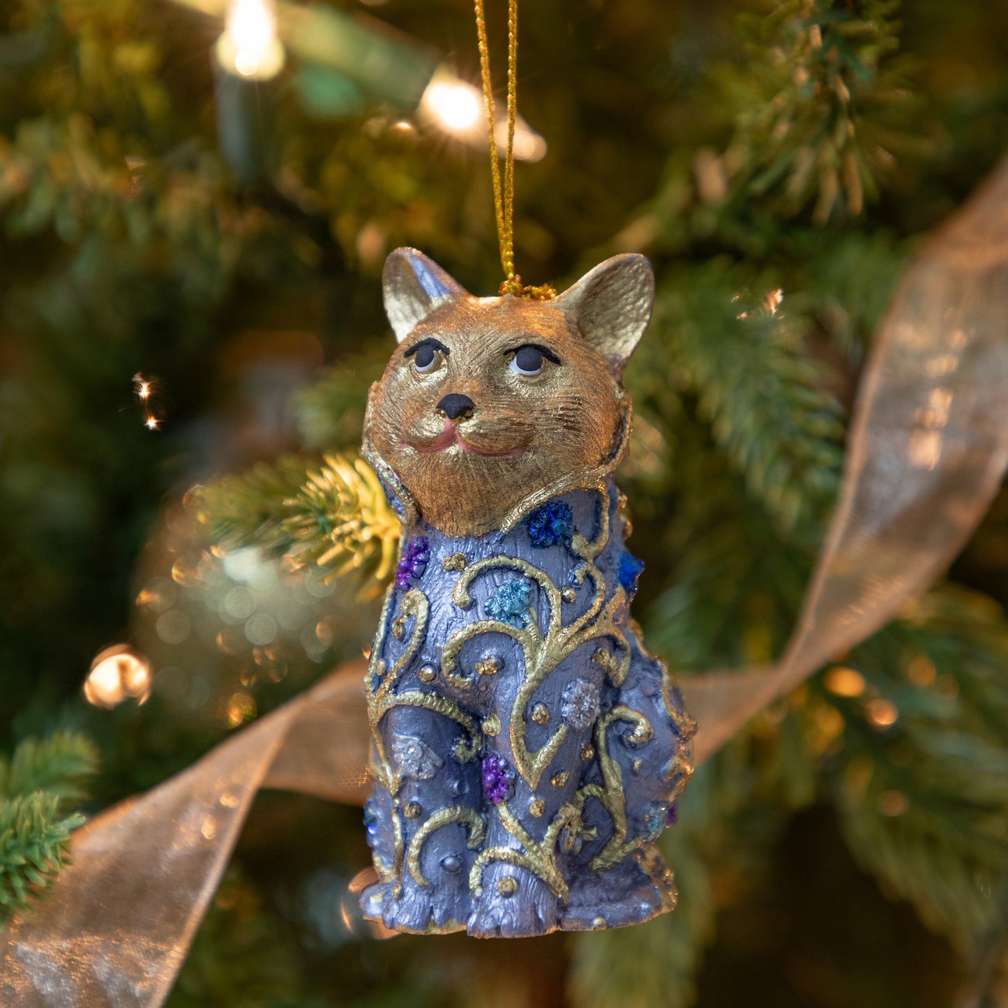 Cute Cat Beaded Ornament
