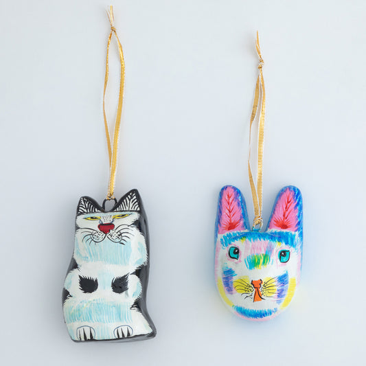 Hand Painted Cat Ornament