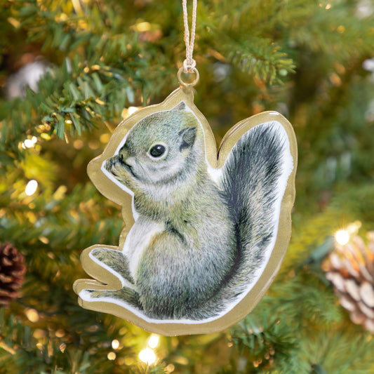 Love for Squirrels Metal Ornament
