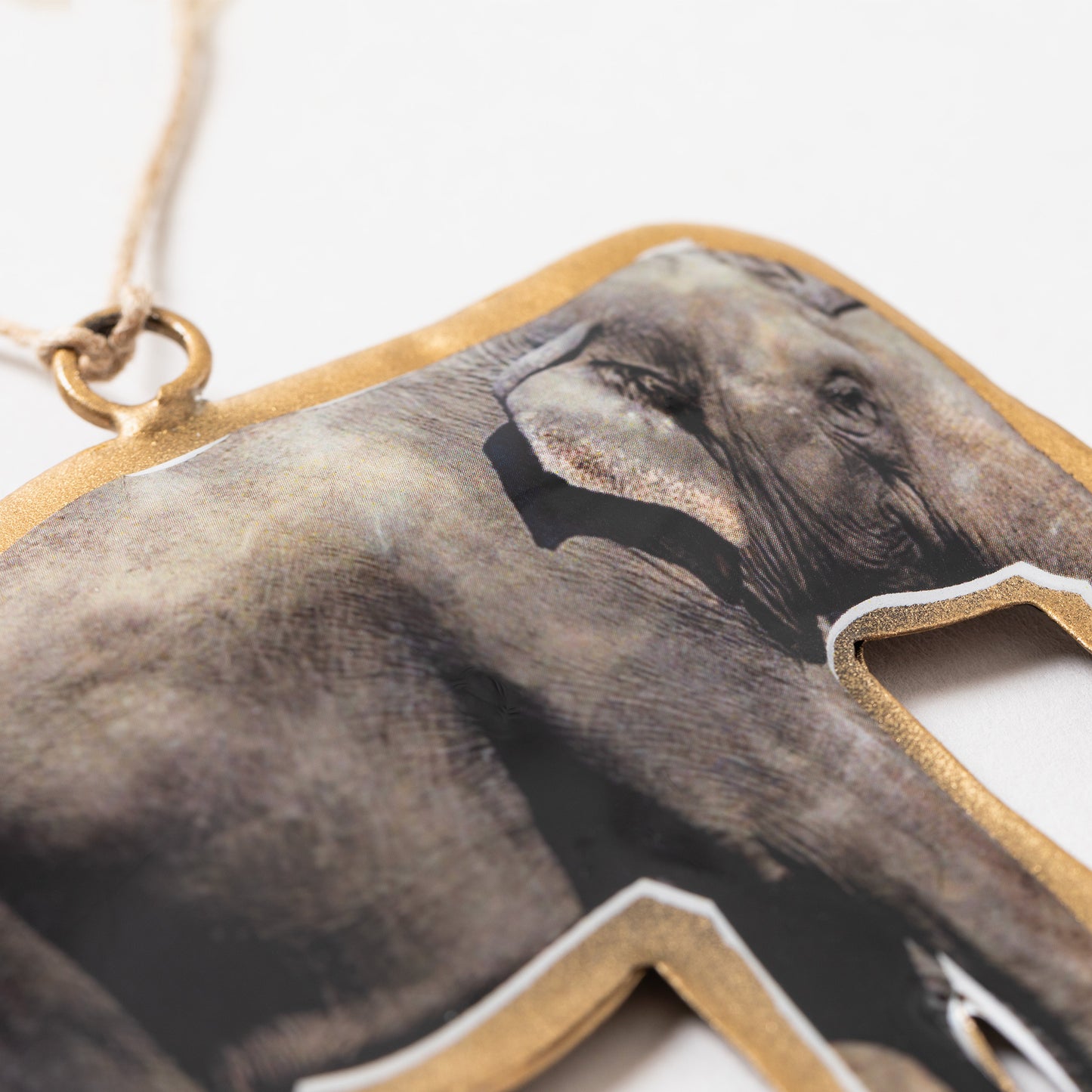 Love For Elephants Metal Ornament