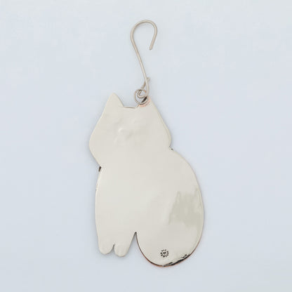 Whiskers & Stripes Cat Ornament