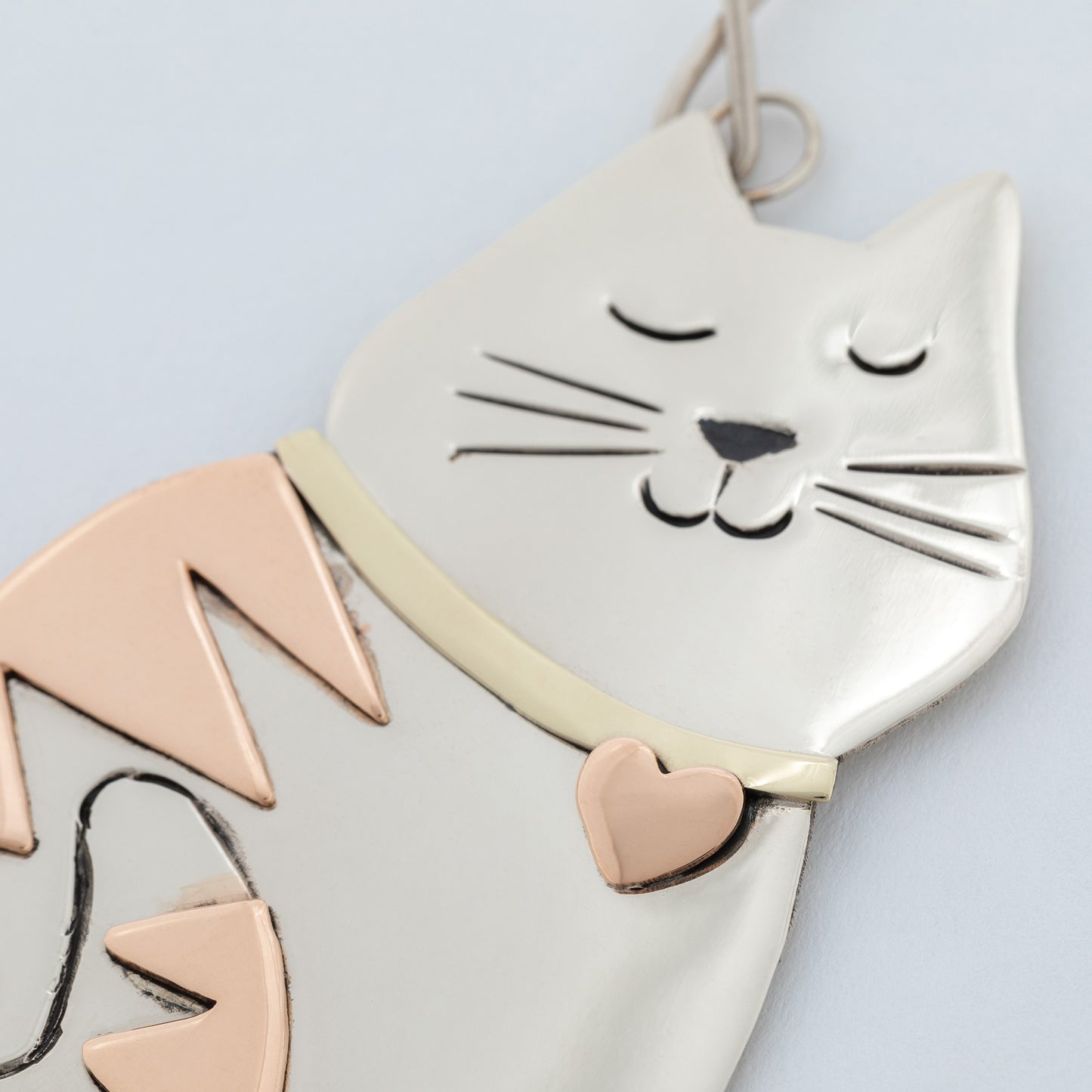 Whiskers & Stripes Cat Ornament