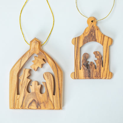 Hand Carved Olive Wood Ornament