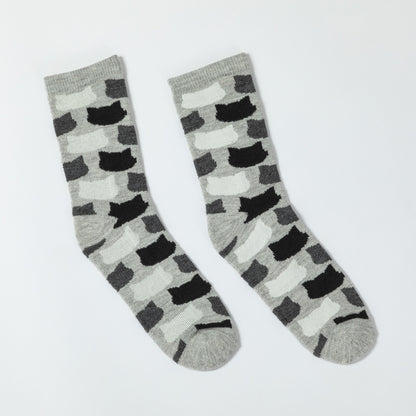 All Over Cats Alpaca Socks