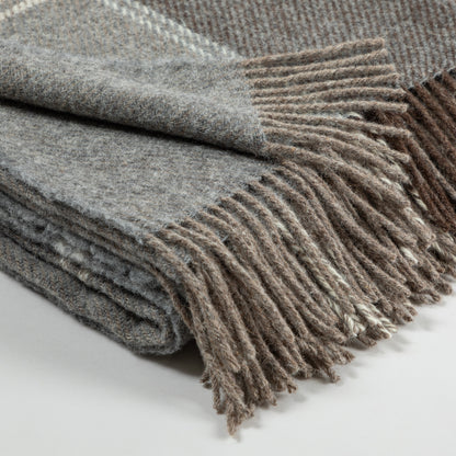 Ukrainian 100% Wool Fringed Throw Blanket