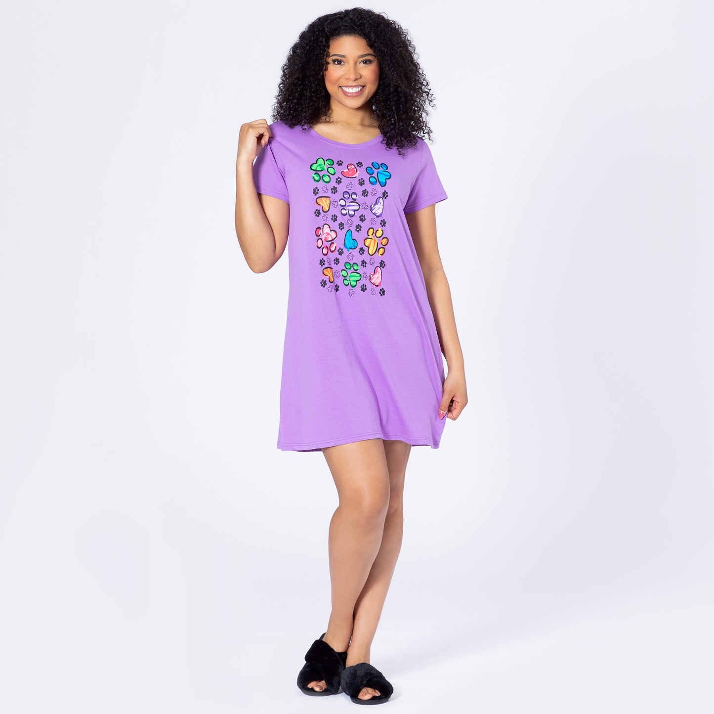 Paws & Hearts Splatter Nightgown
