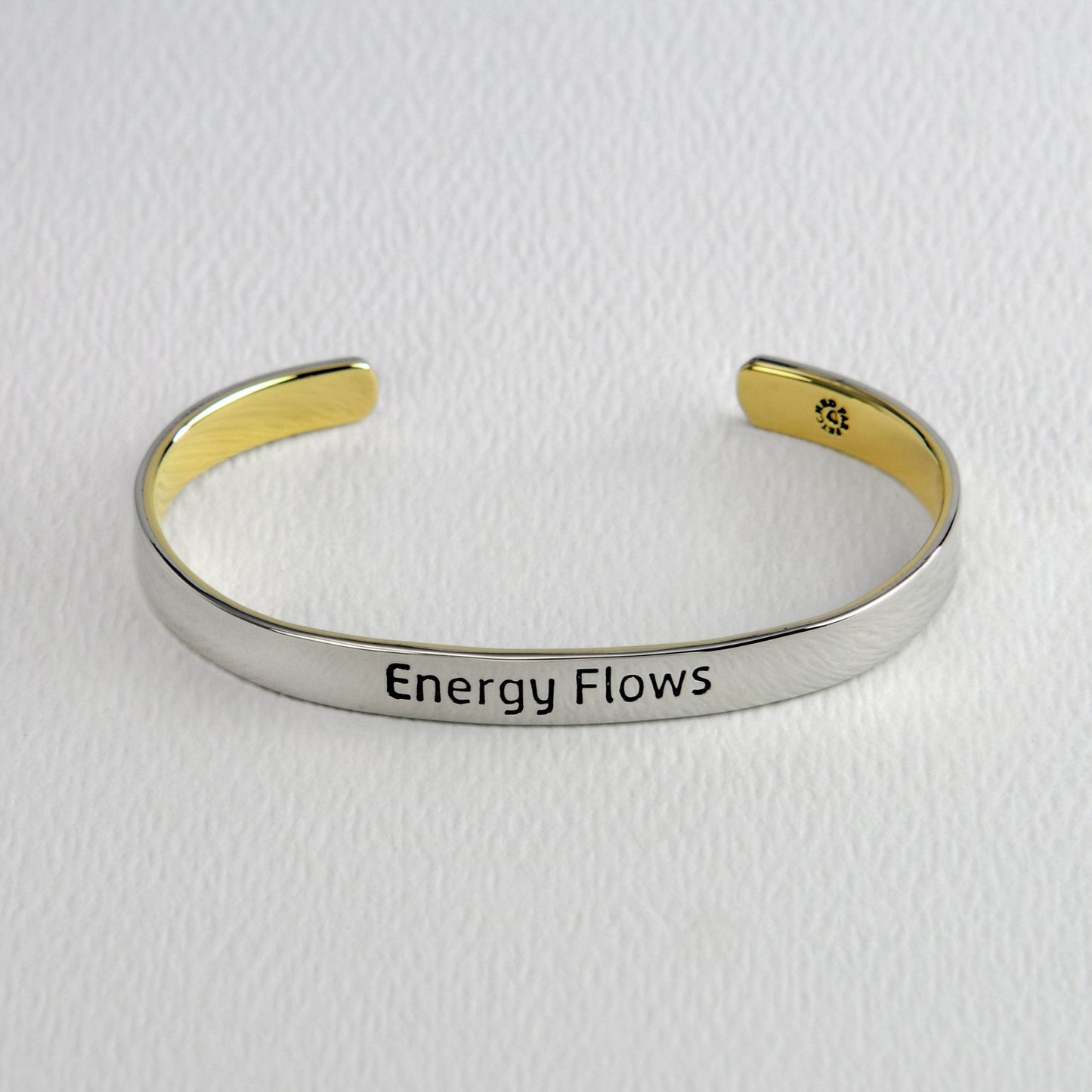 Energy Flows Mixed Metals Cuff Bracelet