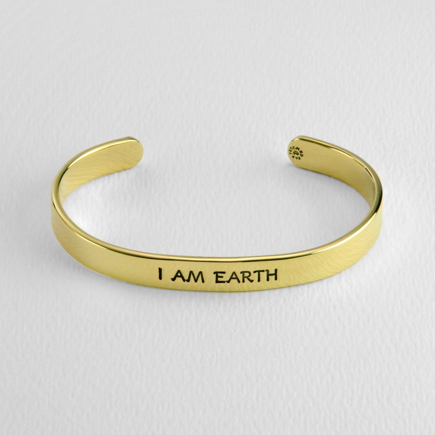 I Am Earth Astrology Cuff Bracelet