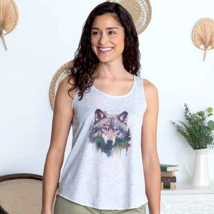 Wolf in the Forest Tank Top