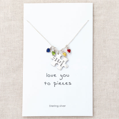 Love You To Pieces Sterling Necklace