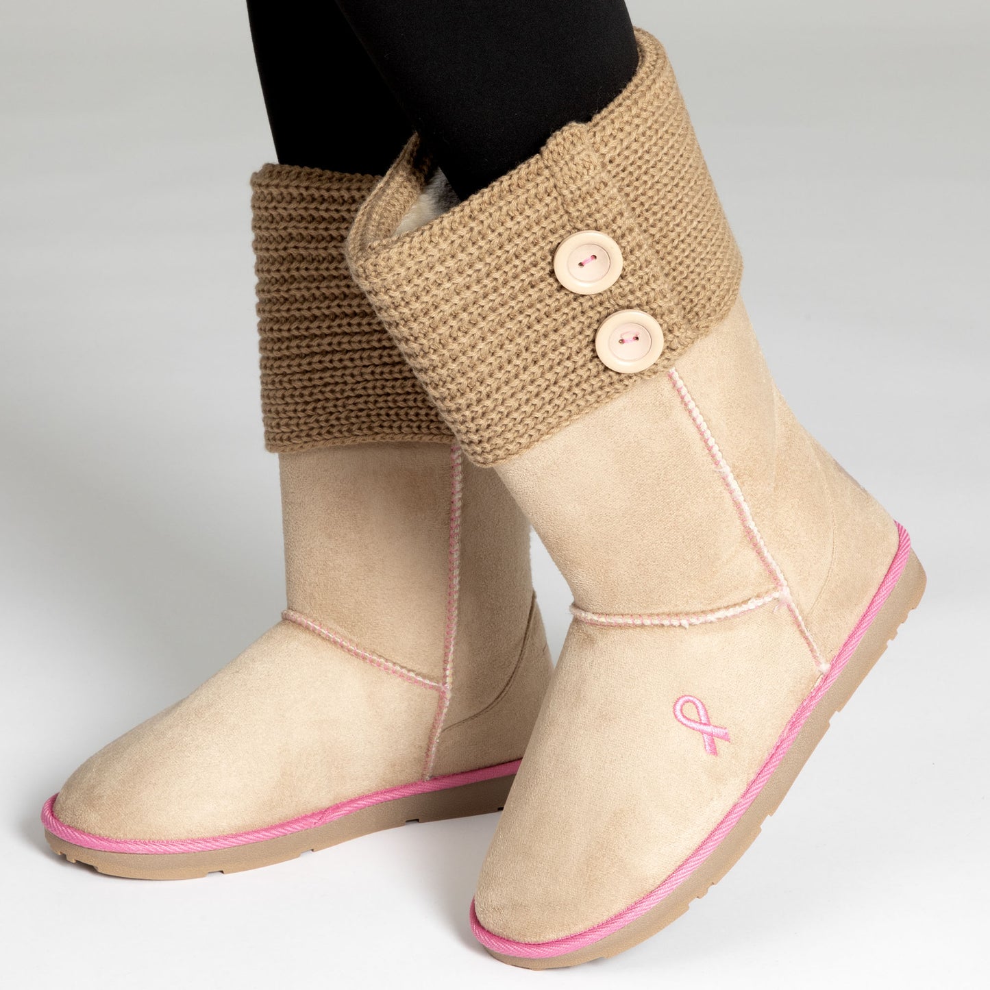 Path To Pink&trade; Ribbon Sweater Boots