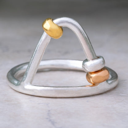 Up & Over Sterling Silver Fidget Ring