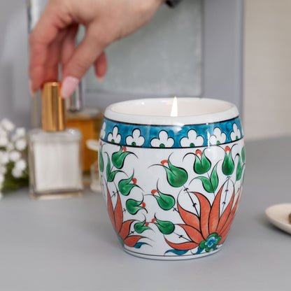 Ceramic Artisan Hand-Poured Candle