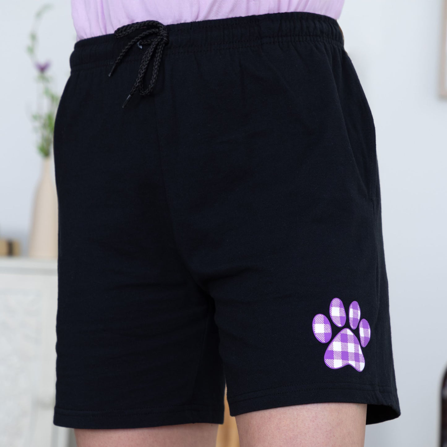 Gingham Paw Casual Shorts