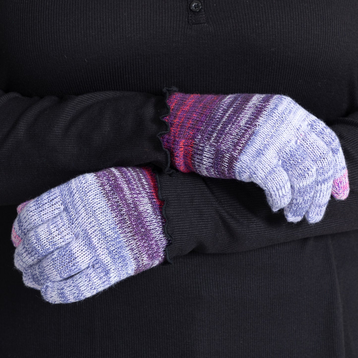 Rainbow Delight Touch Screen Gloves