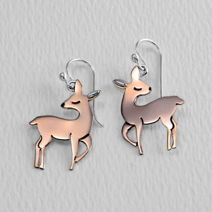Oh Deer Mixed Metals Earrings
