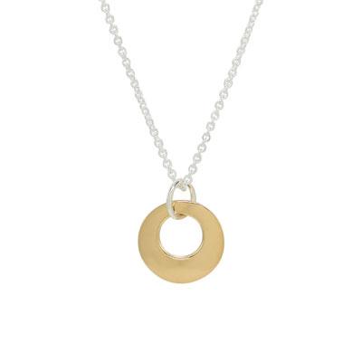 Circle Gold-Plated Necklace