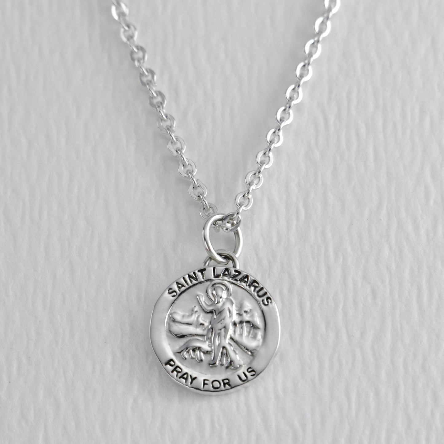 Saint Lazaro Sterling Silver Necklace
