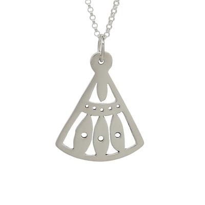 Earth Tlalli Sterling Silver Necklace