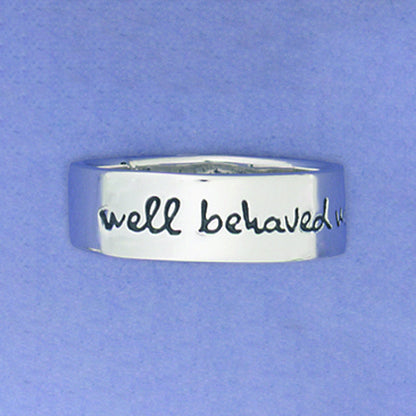 Well Behaved Women Sterling Ring