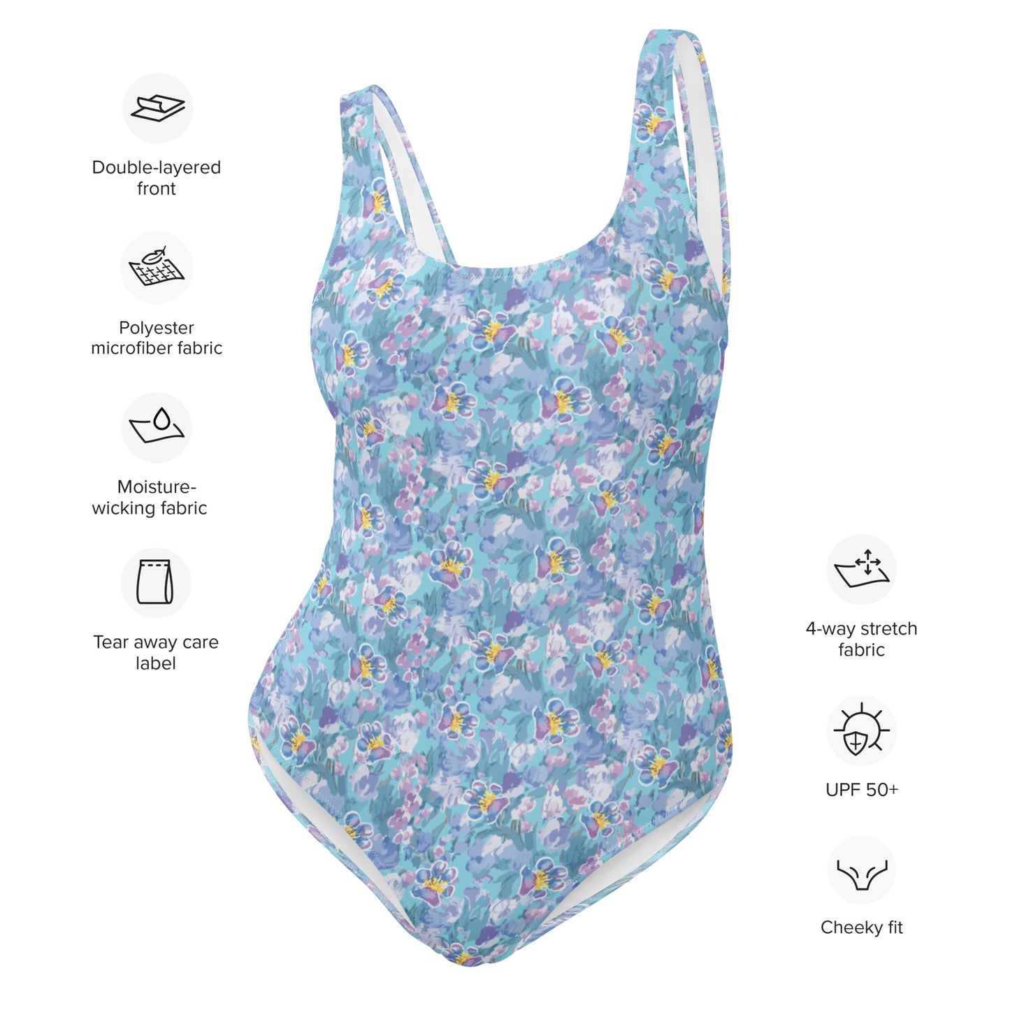Floral Paw One-Piece Swimsuit
