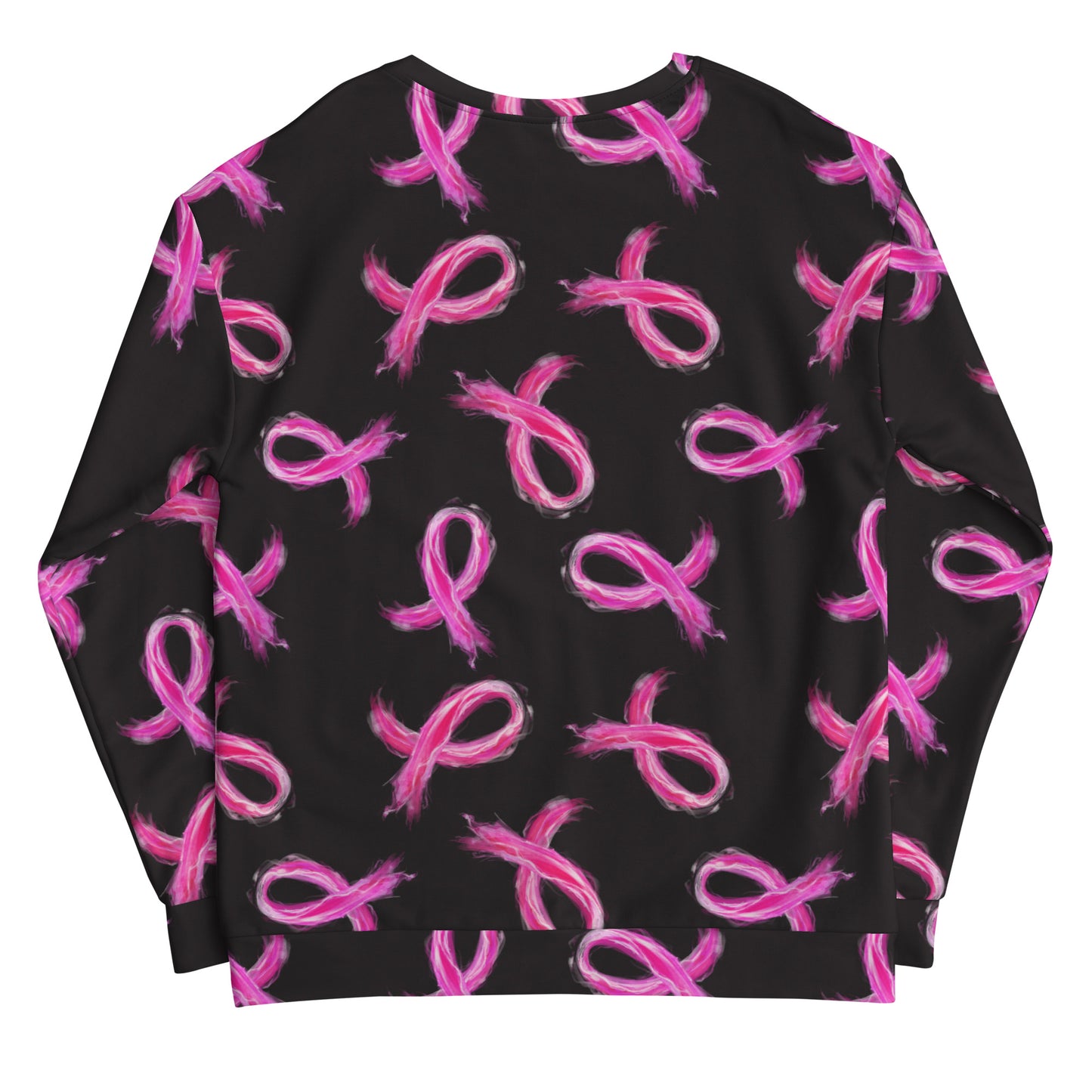Painted Pink Ribbon Recycled Crewneck