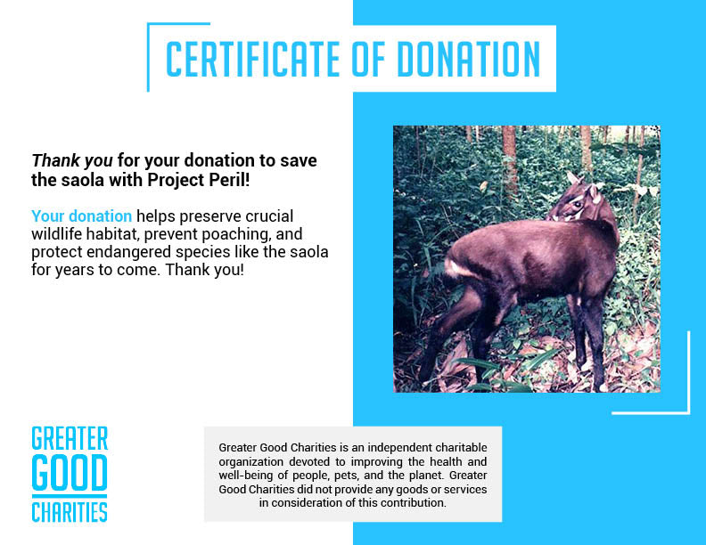 Project Peril: Help Save the Saola