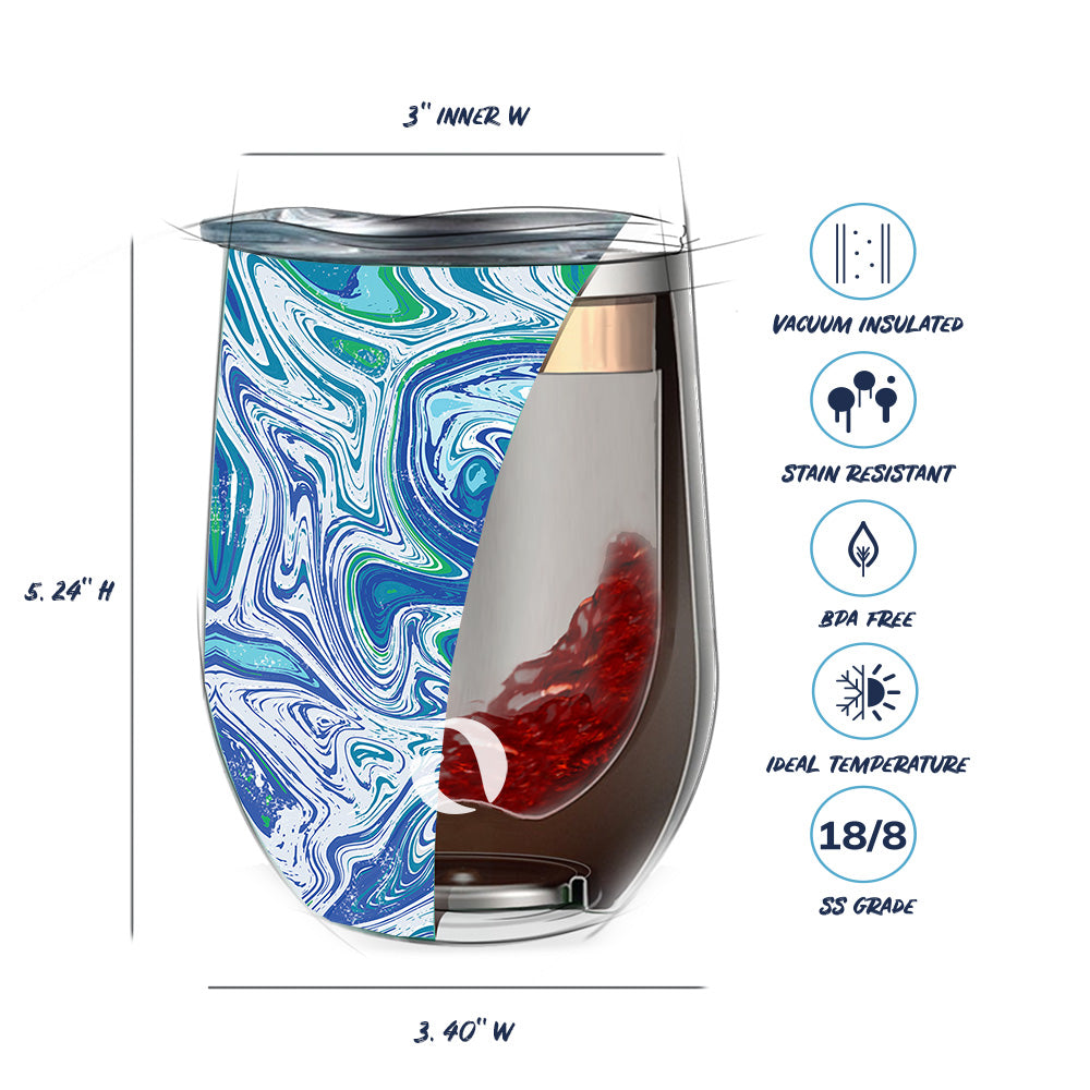 DRINCO® 12oz Insulated Wine Tumbler Glass