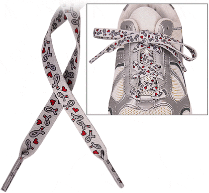 Diabetes Awareness Ribbon Shoelaces - Set of 2